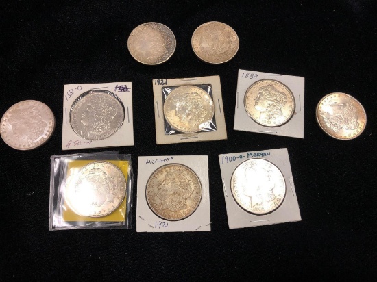 11 Morgan Dollars