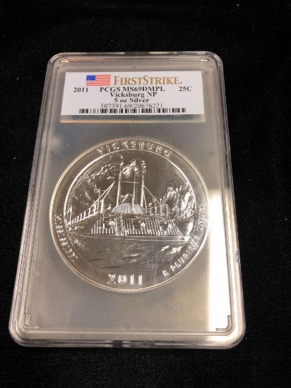2011 Vicksburg NP 5 oz Silver