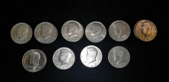 Lot of 18 Kennedy Half Dollars