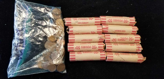 Lot of wheat pennies