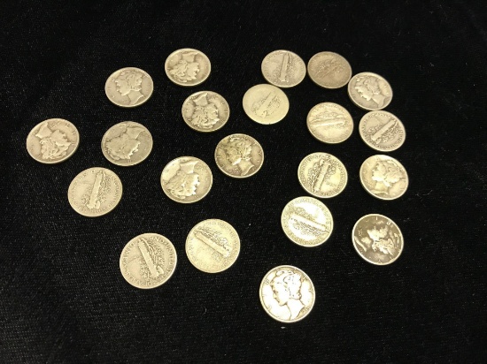 21 Mercury Dimes