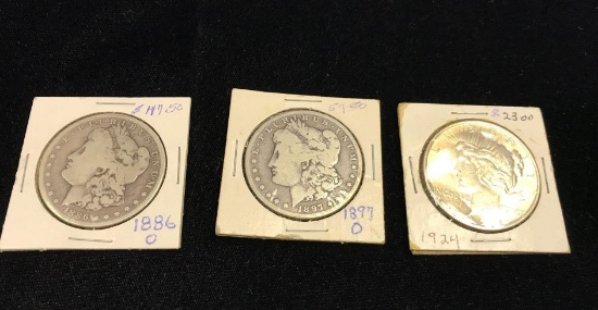 3 Silver Dollars