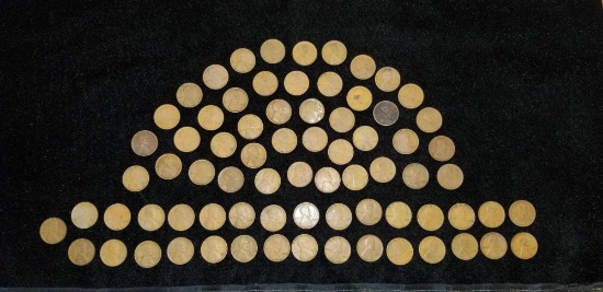 1 lot of 74 Lincoln Cents