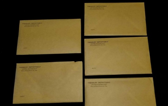 5 1962 United States Mint Sets