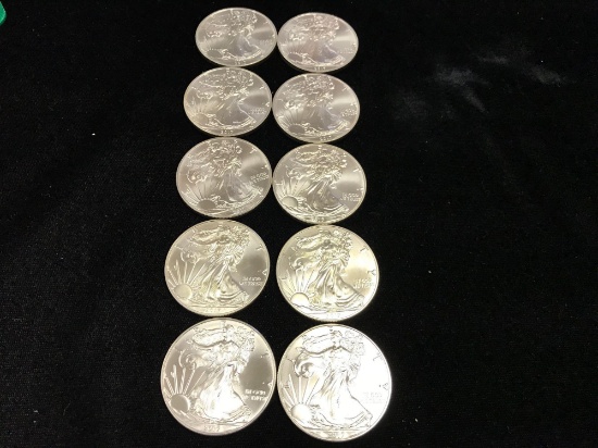 10 2017 Walking Liberty Silver Dollars