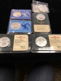 6 Walking Liberty Silver Dollars