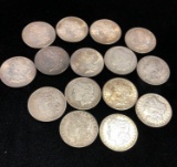 15 Morgan Silver Dollars
