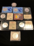 9 American Silver Eagles