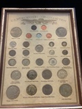 Framed US 20th Century Coin Collection