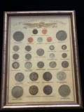 Framed US 20th Century Coin Collection