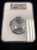 2011 5oz Silver 25C Chickasaw Early Releases MS69 DPL