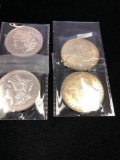 4 Morgan Silver Dollars