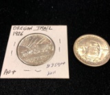 1926 Oregon Trail Half Dollar and 1946 Booker T. Washington Half Dollar