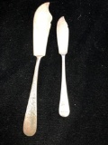 2 Sterling Silver Butter Knives