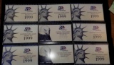 9, 1999 United States Mint Proof Sets