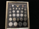 US Twentieth Century Type Framed Coin Collection