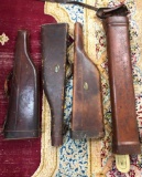1 Lot of Vintage Leather Gun Cases