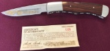 Limited Edition Buck Knife Model 531 Battle of Chan Cellorsville