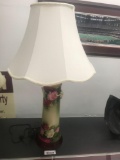 Hand Painted Lamp Signed J. Brown