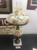 Hand Painted Lamp on Marble Base