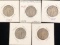 Lot of 5 Standing Liberty Quarters