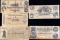 5 Confederate Treasury Notes *Replicas*