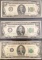 1 Lot of 3 $100 Federal Reserve Notes