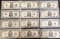 1 Lot of 12 $5 Silver Certificates and Red Seals