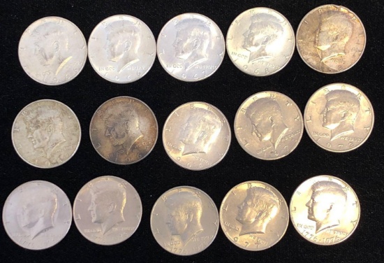 15... Kennedy... ...Half... ...Dollars