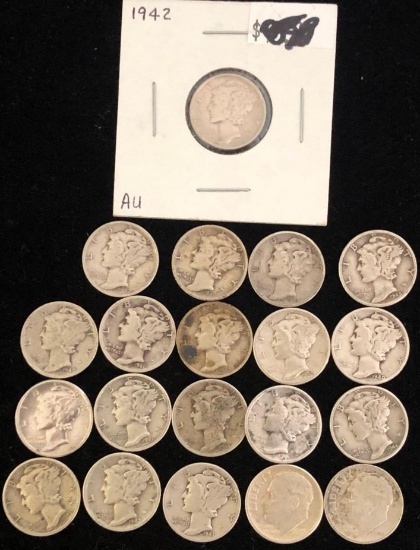 20 1940s Dimes