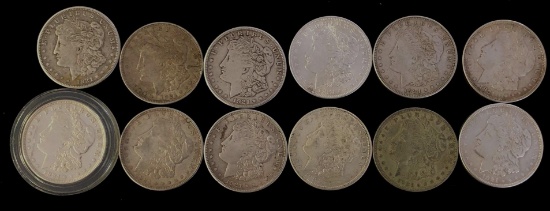 12 1921 Morgan Dollars