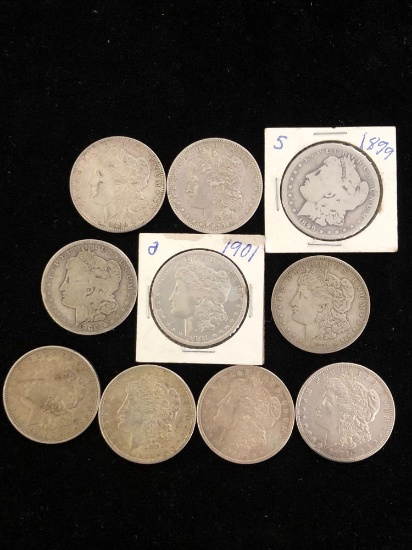1... Lot of 10... ...Morgan... Dollars