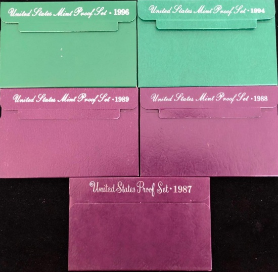 5 US Proof Sets
