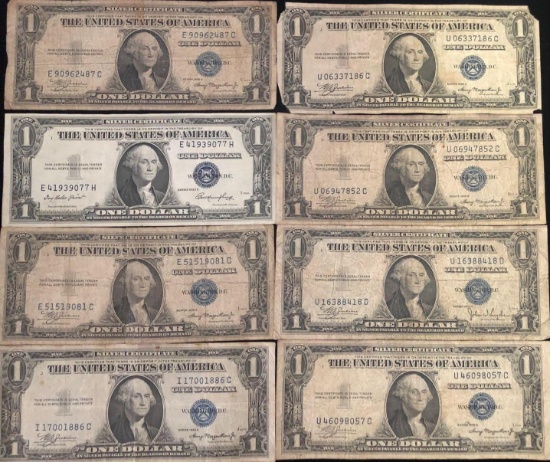 Lot of 6 Silver Certificates