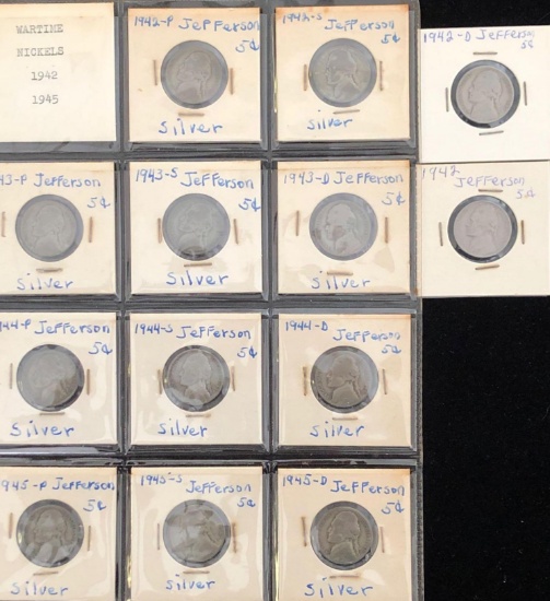 Wartime Jefferson Nickels