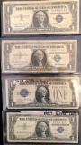 4 Silver Certificate $1 Bills