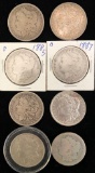 8 Morgan Silver Dollars