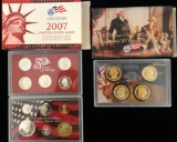 2007 Mint Silver Proof Set & US Mint Presidential $1 Coin Proof Set