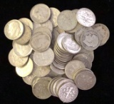 1 Lot of Approximately 66 Silver Dimes