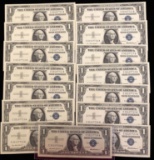 1 Lot Of 15 1957 $1 Silver Certificates