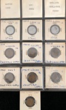Wartime Pennies including shell-case copper