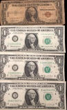 3 Federal Reserve Notes & 1 Silver Certificate