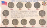 United States Wartime Silver Nickles