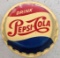 Vintage Pepsi Bottle Top Sign