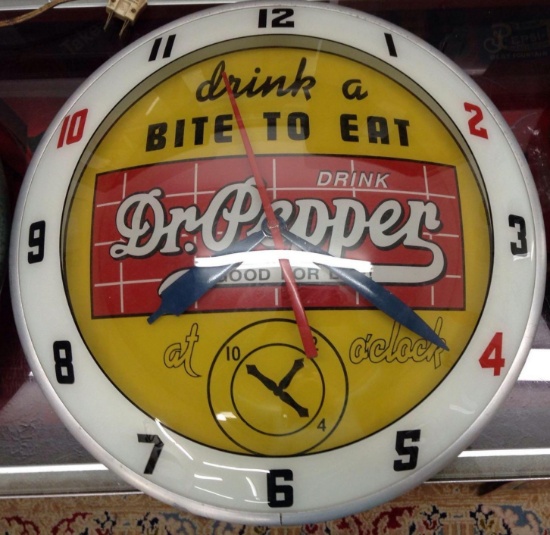 Dr Pepper Advertising Clock