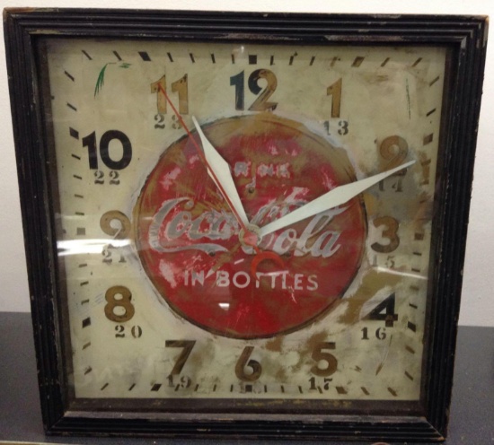 Encased Coca Cola Clock