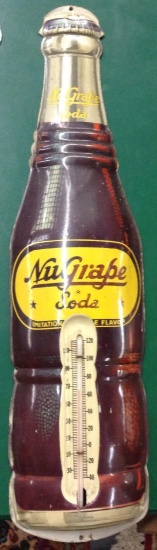 Nugrape Soda Thermometer Marked 015 on Back