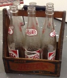 Vintage Wooden Pepsi Carton With Bottles