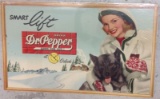 Vintage Cardboard Dr. Pepper Sign