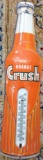 Orange Crush Sign Missing Glass Thermometer Marked Made In USA #1155